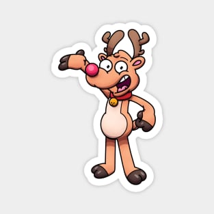 Cute Christmas Reindeer Magnet