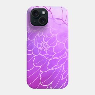 lilac peony flower Phone Case