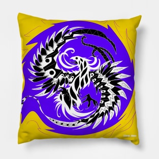 phoenix the light of fire bird ecopop Pillow