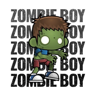 Zombie Boy Creepy Scary Kawaii Zombie Cute Halloween Outfit T-Shirt