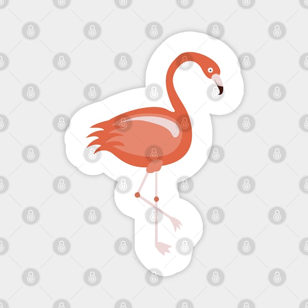 Red Flamingo Magnet by mpmi0801