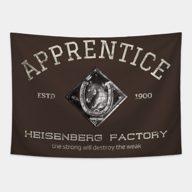 Heisenberg Factory Apprentice Tapestry by monoblocpotato