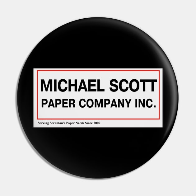 Michael Scott Paper Company Pin by The_Black_Dog