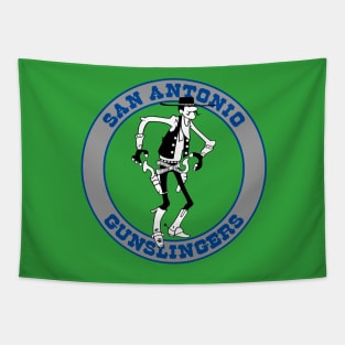 San Antonio Gunslingers Logo Tapestry