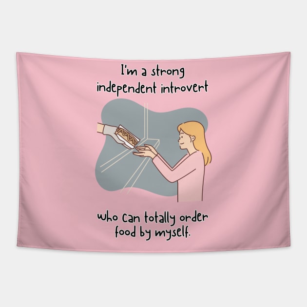 I'm a strong independent woman Tapestry by Amy x Morgan Illustrations