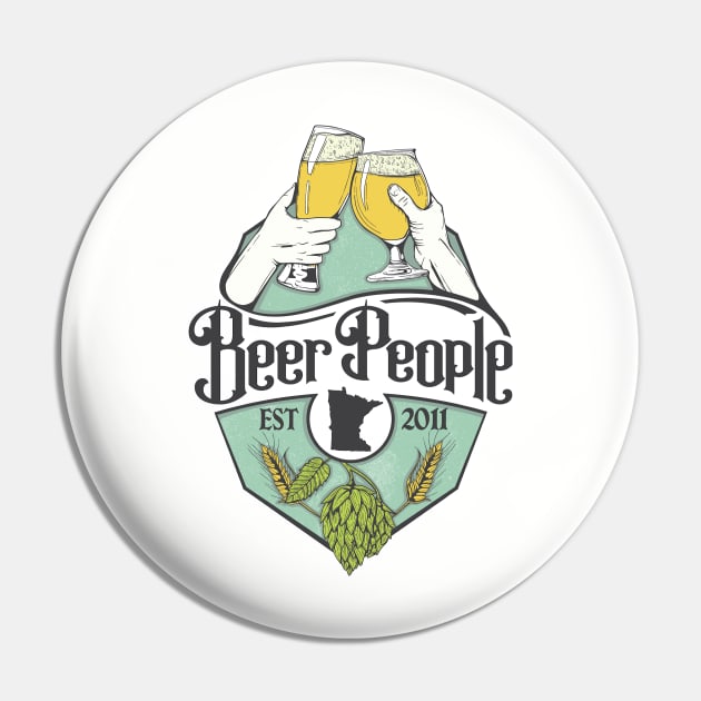 Beer People Cheers Logo Pin by BeerPeople