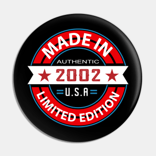 2002 21 Year Pin