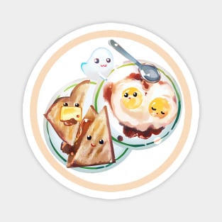 Bread and eggs Magnet