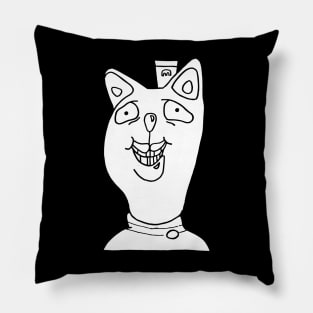 Burgerpants Undertale Simple Black and White Design Pillow