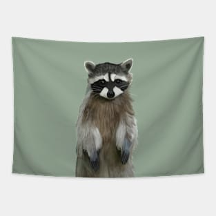 Cute Standing Raccoon Tapestry