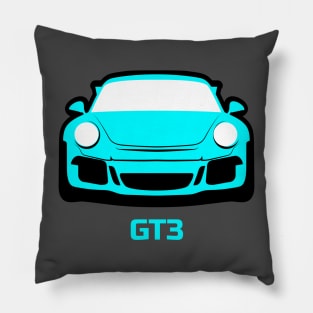 Porsche 911 GT3 Miami Blue Pillow