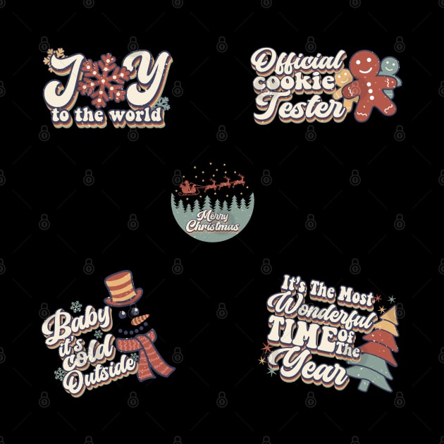 vintage Santa Claus Stickers Pack by Yourfavshop600