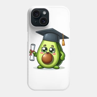 Cute Kawaii Graduation Avocado Phone Case