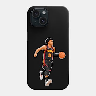 Trae Young Dribbles Phone Case