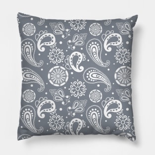 Mandala Pattern Green and White Halloween Fall Autumn Season Pillow