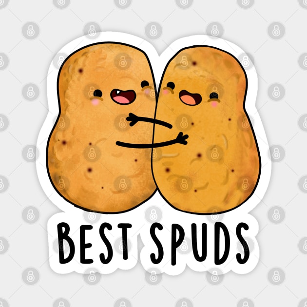 Best Spuds Cute Best Buddies Potato Pun Magnet by punnybone