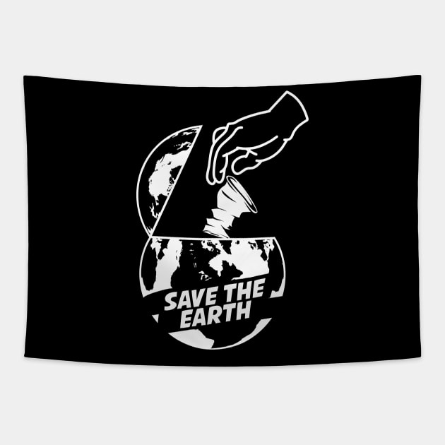 save the Earth art Tapestry by gwee