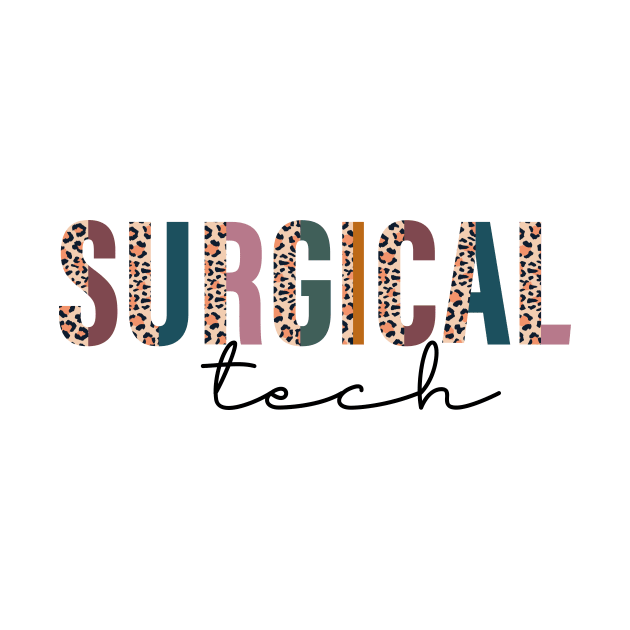 Surgical Tech Leopard Print by Almytee