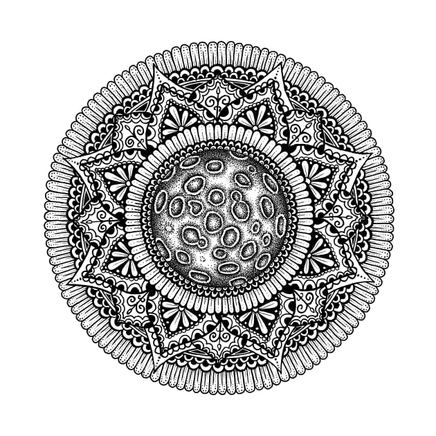 Moon Mandala by ShilankaDesign