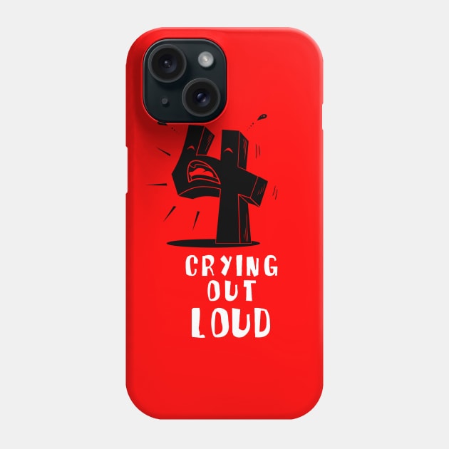 Funny Number 4 Crying Funny Math Phrases Phone Case by BoggsNicolas