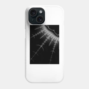 Monochrome Fractal Lightning Phone Case