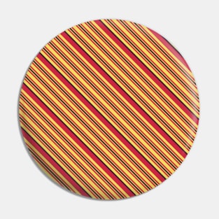 Red and Yellow Stripes Pattern 019#001 Pin