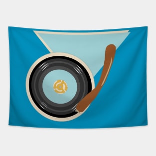 Retro 45 Vinyl Record Tapestry