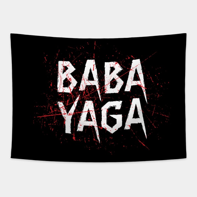 Big Bad BABA YAGA Tapestry by Knocking Ghost