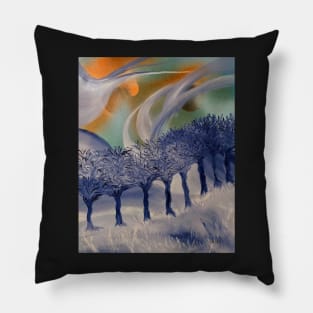 Winter trees Pillow