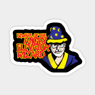 Angry Elevator Wizard Magnet