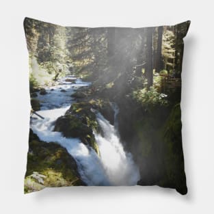 Sol Duc Falls Nature Photography Pacific Northwest Pillow