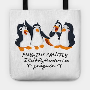 penguin can't fly Tote