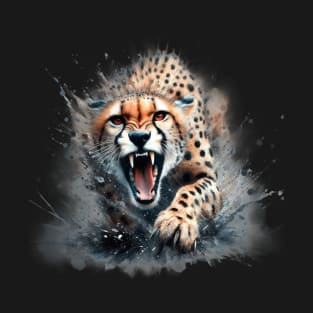 watercolor cheetah T-Shirt