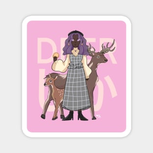 Deer girl Magnet