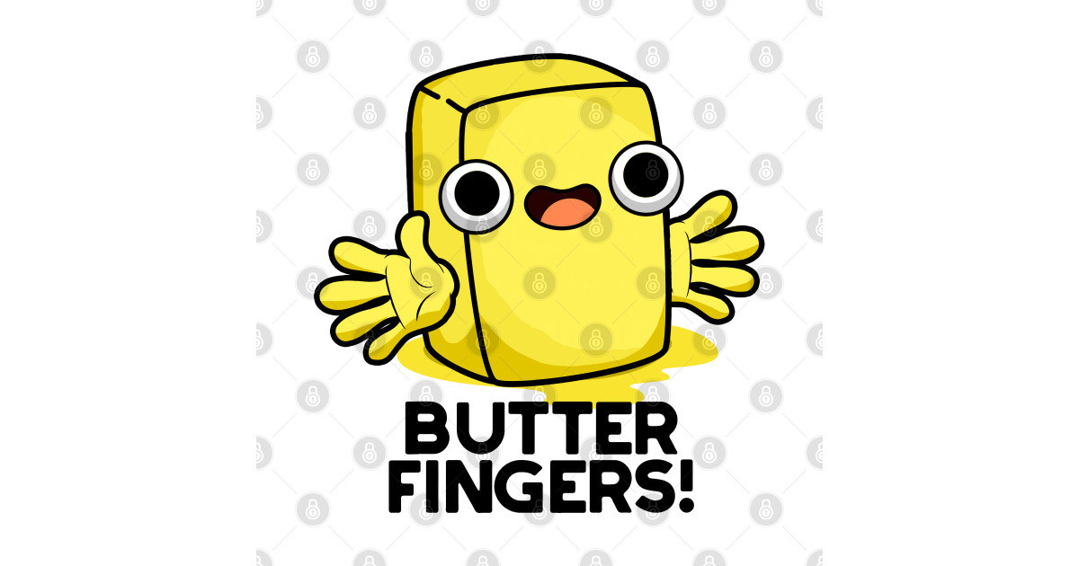 Butter Fingers Cute Butter Food Pun Butter Pun Long Sleeve T Shirt Teepublic 4504