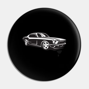 Muscle Car Cartoon Pin