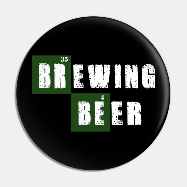 Brewing Beer Funny Chemistry Pin by TOPTshirt