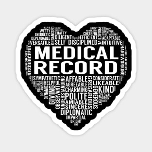 Medical Record Heart Magnet