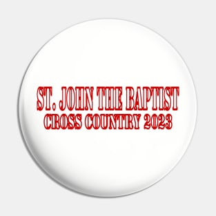 Cross country team logo 2023 Pin