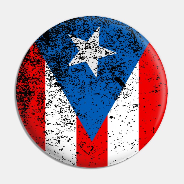 Puerto Rico Flag Puerto Rican Pride Pin by PuertoRicoShirts