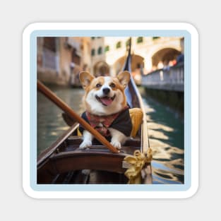 Corgi Gondolier Magnet