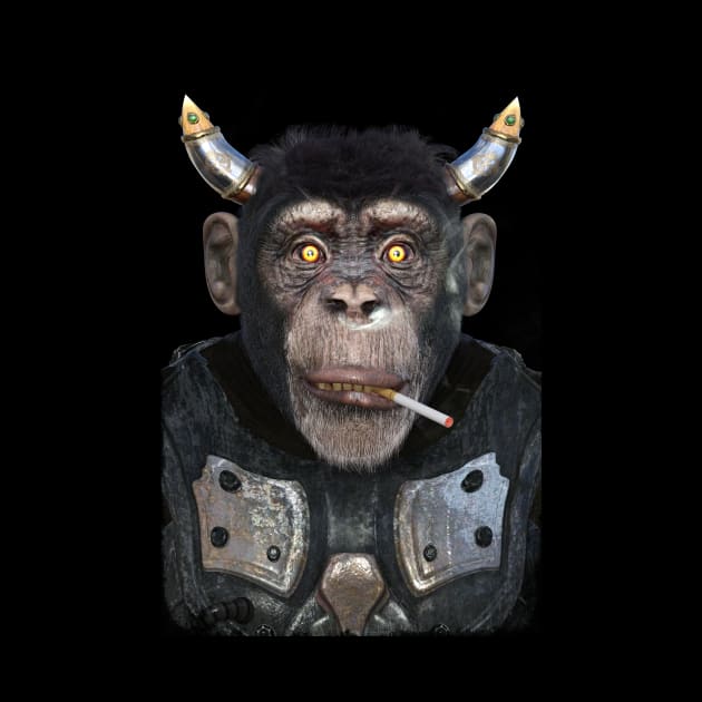 Viking Monkey by vonHobo