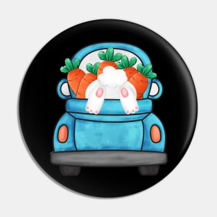 Easter Truck Rabbit Carrot Pin