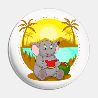 BEACH PLEASE, ELEPHANT Pin