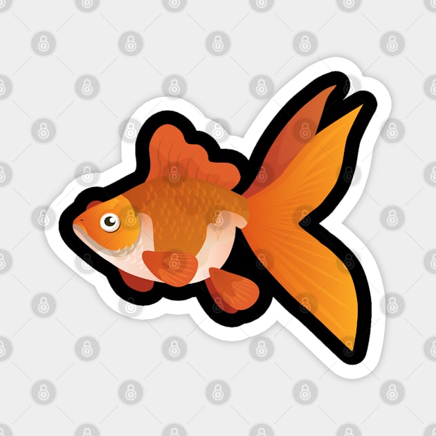 Plastic Goldfish Magnet by DASHTIKOYE