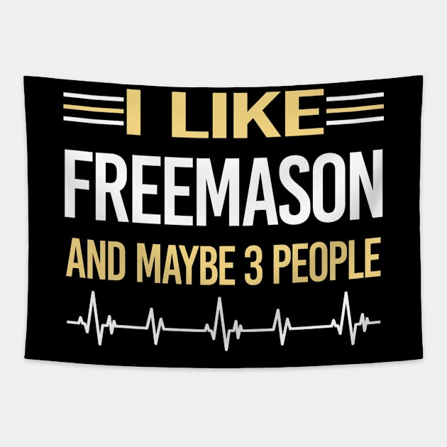 3 People Freemason Freemasonry Masonry Masonic Mason Stonemason Illuminati Tapestry by relativeshrimp