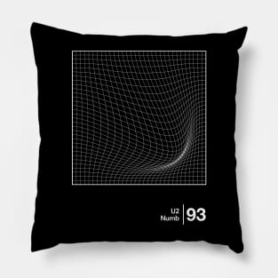 Numb / Minimalist Artwork Design Pillow