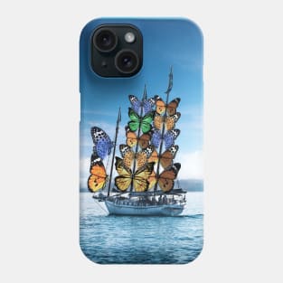 winged ship Phone Case