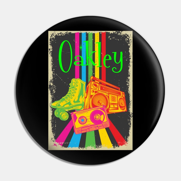 Oakley Vintage 80's Skates Boombox Pin by heybert00