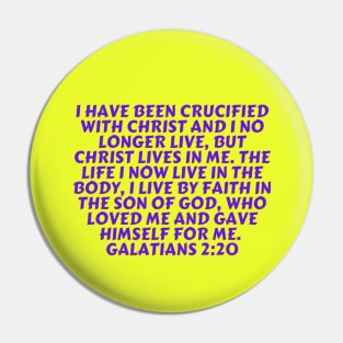 Bible Verse Galatians 2:20 Pin